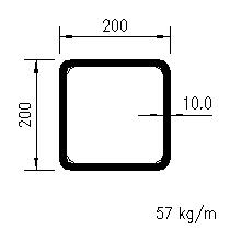 200x200x10.0SHS
